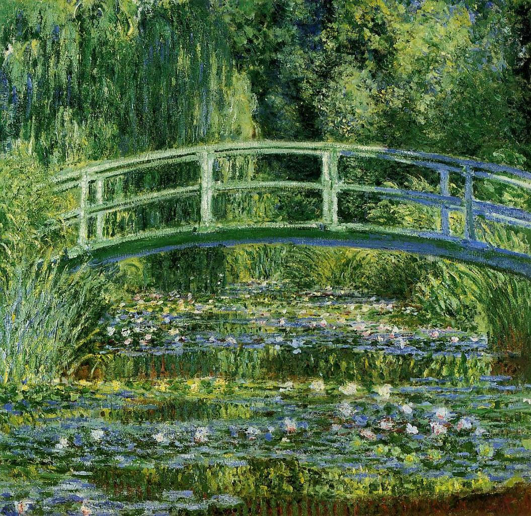 Monet The Water-Lily Pond and Bridge